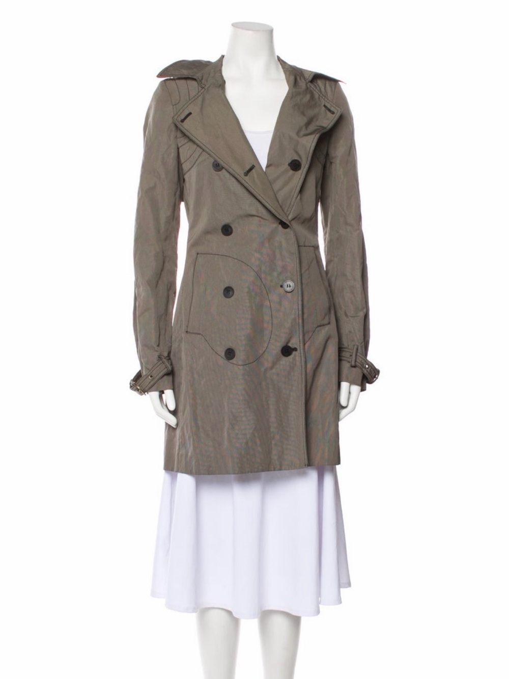 Stella McCartney Double-Breasted knee length Trench Coat